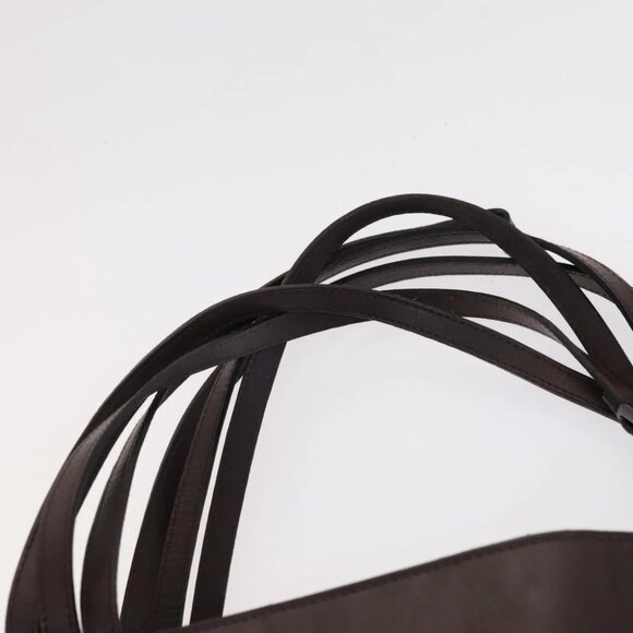 CHANEL Tote Bag Leather Brown Gold CC Auth bs22265 - Picture 9 of 14